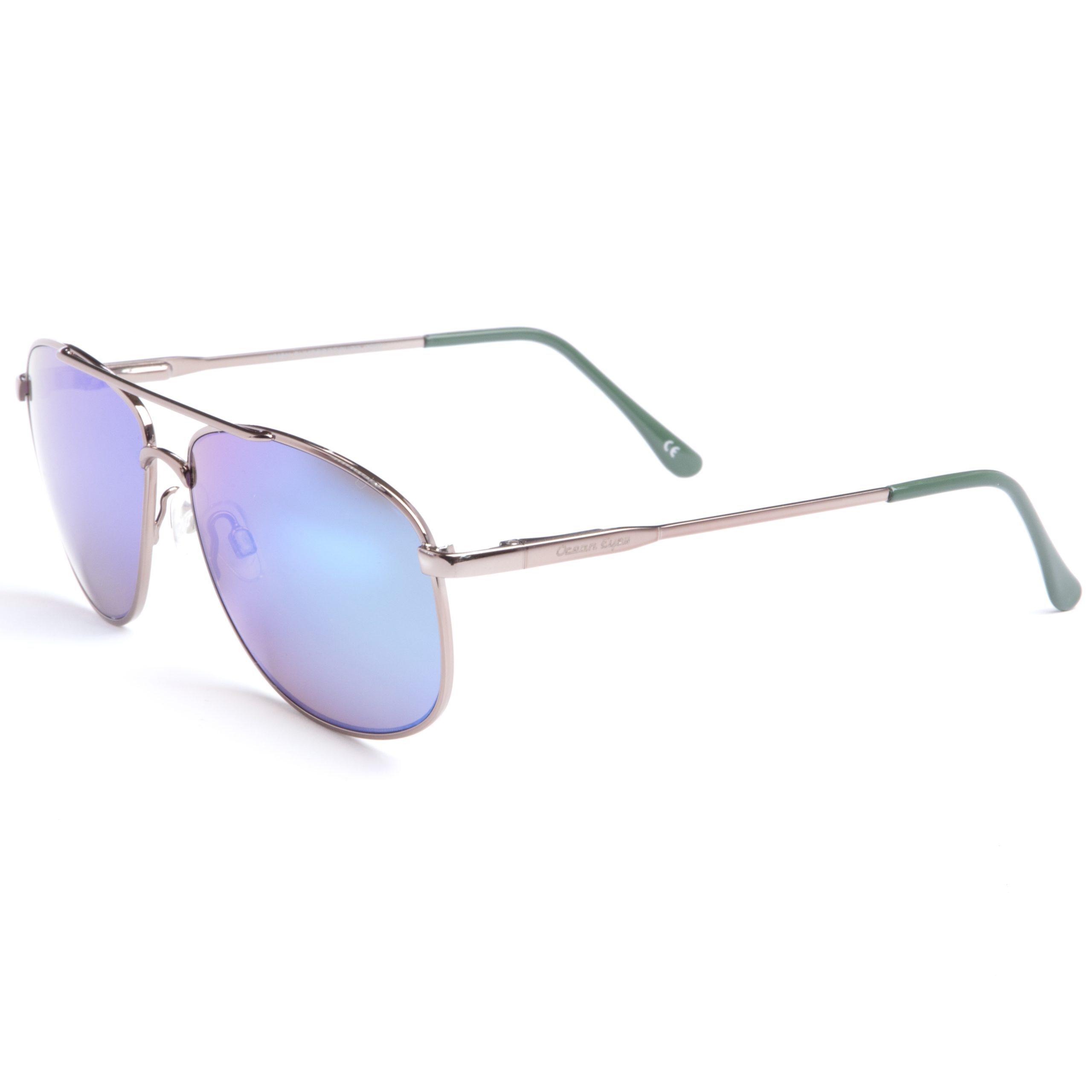 Everglades Mirror PC Shiny Bronze Frame with Mirror Green Lenses